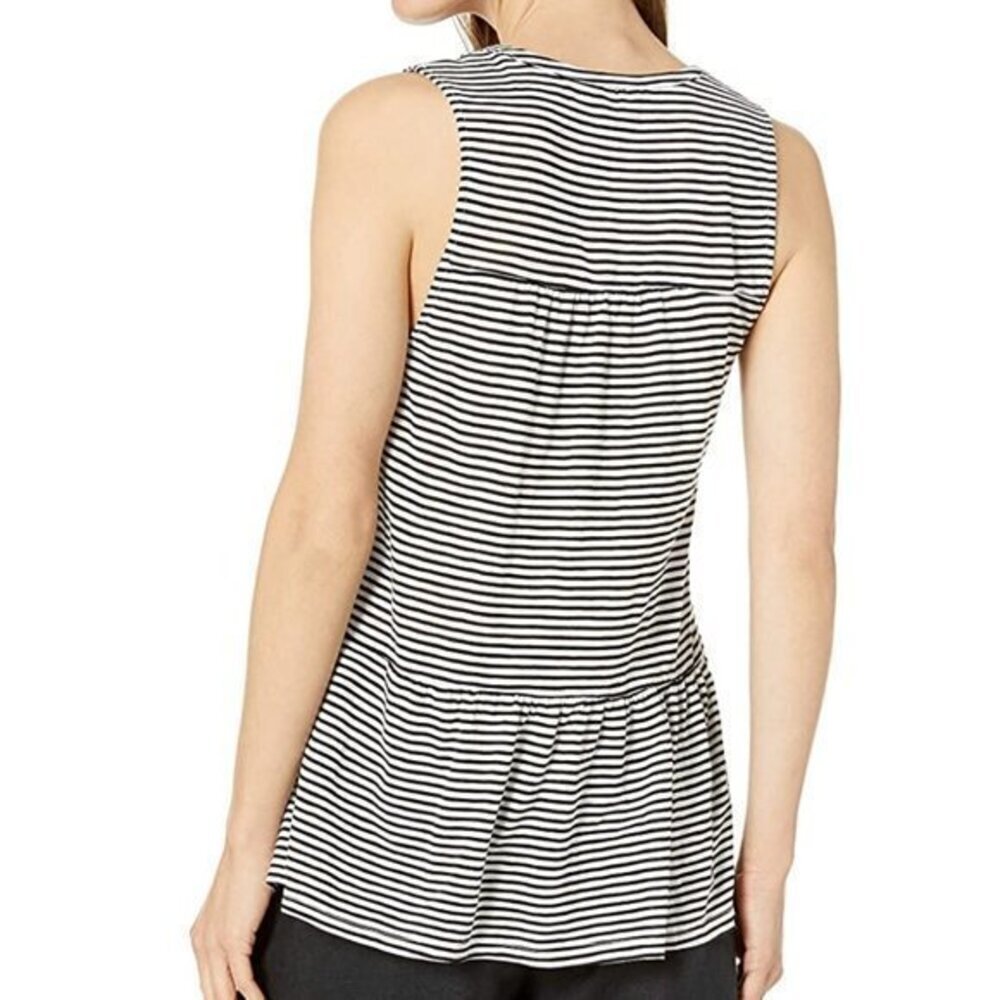 Lucky Brand Ruffle Stripe Tunic. XS - Picture 4 of 4